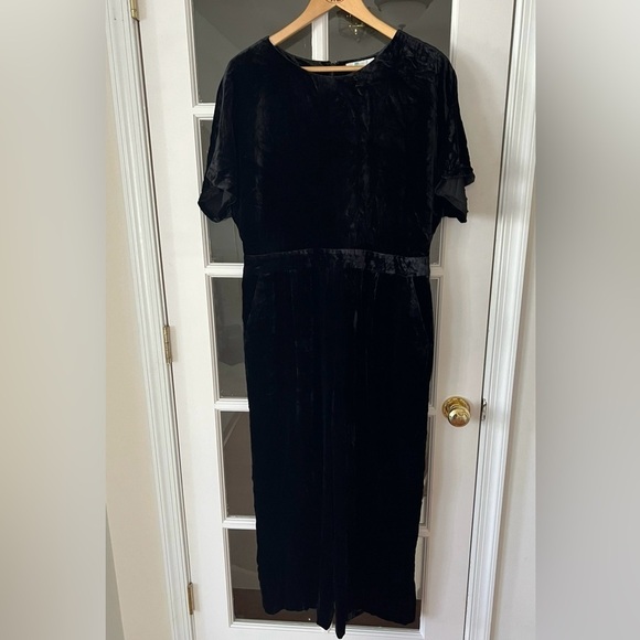 Boden Velvet Jumpsuit - size 12 - Picture 1 of 7